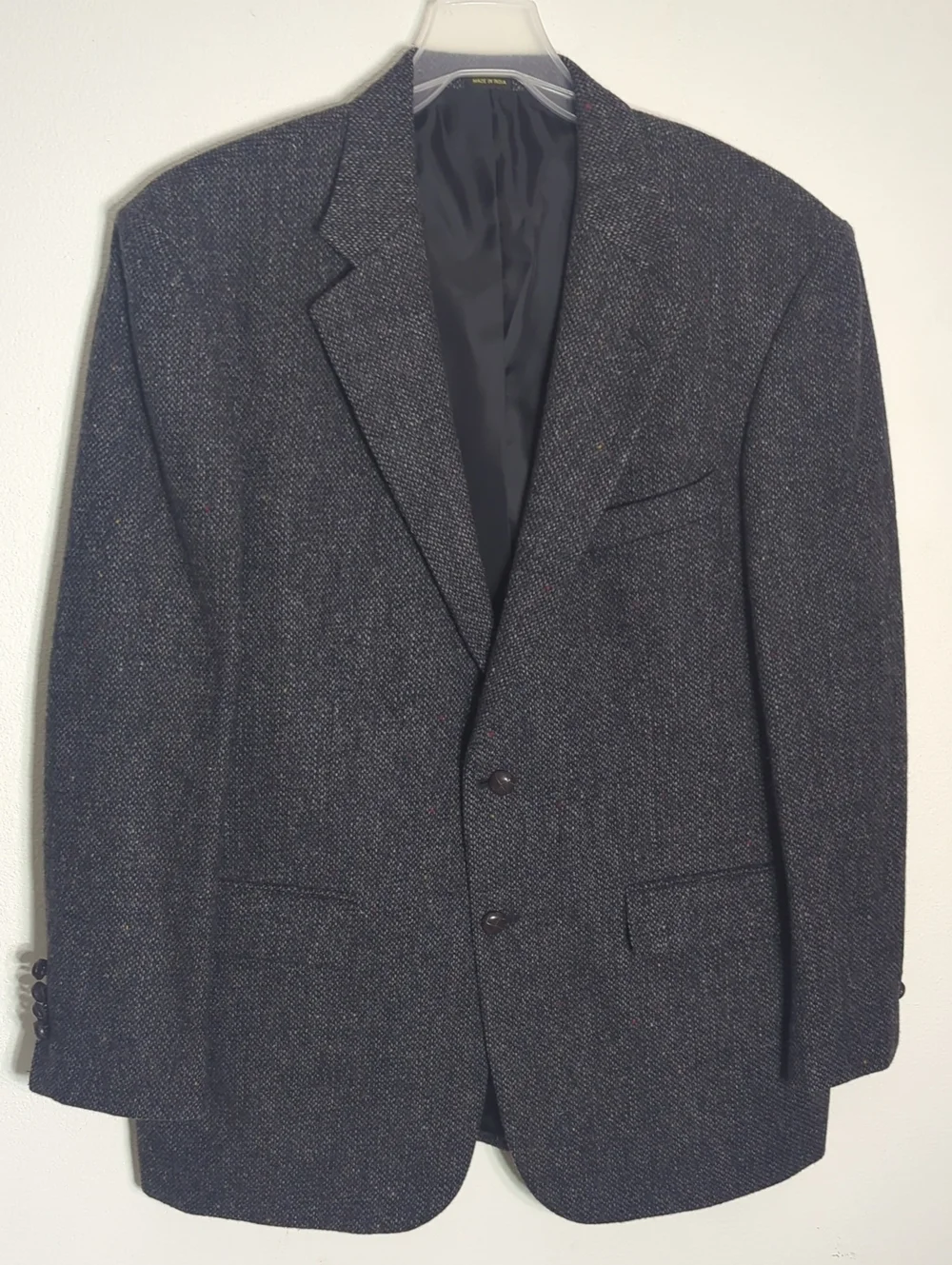 Mens Blazer Lot 100% Wool for Crafters Sewing Upcycling Tweed Houndstooth Autumn
